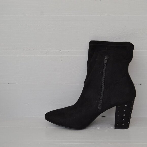 Simply Vera Vera Wang Dallas Studded Ankle Boots Booties Black Women's 7.5 NWB - Picture 8 of 10